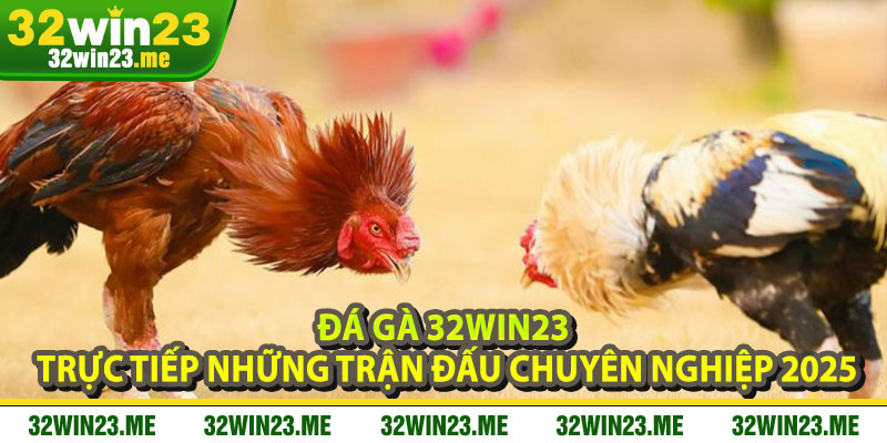 Đá Gà 32WIN23 – Trực Tiếp Những Trận Đấu Chuyên Nghiệp 2025